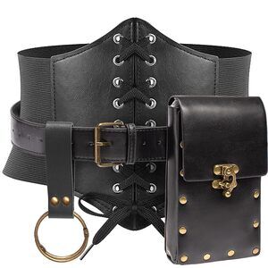 7864 Womens Corset Belt Pouch Waist Bag Fanny Pack Phone Holder